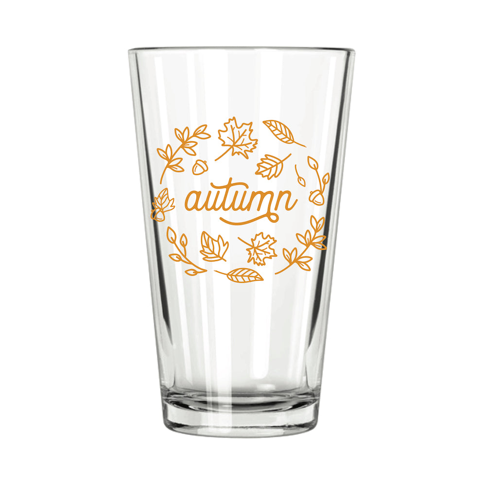 Autumn Pint Glass | Fall Pint Glass | November Designs | Fall Colors –  Northern Goods