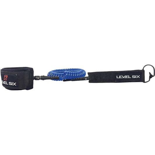 Coiled SUP Ankle Leash Blue