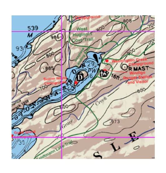 map: Isle Royale West