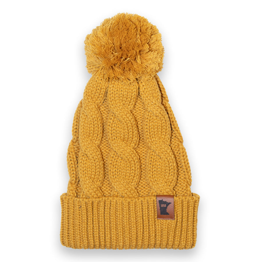 Minnesota 1858 Chunk Twist Knit Hat