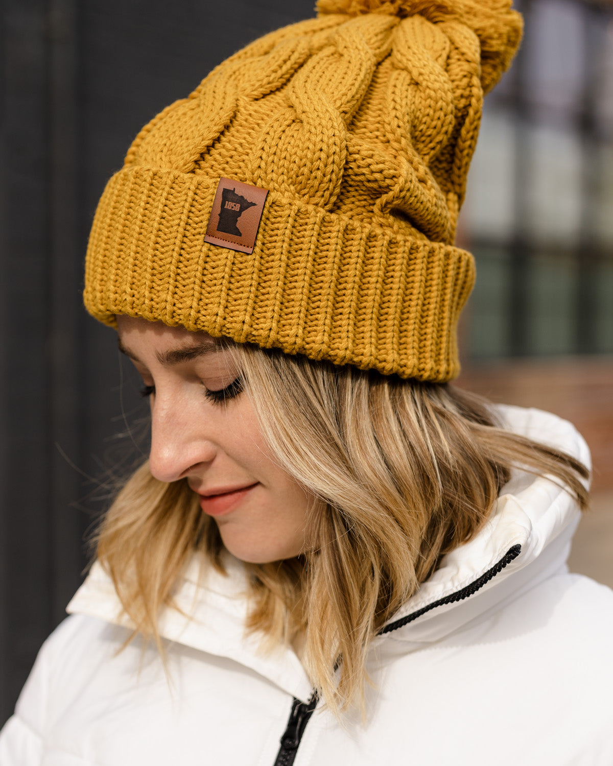 Minnesota 1858 Chunk Twist Knit Hat