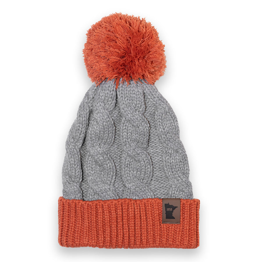 Minnesota 1858 Chunk Twist Knit Hat