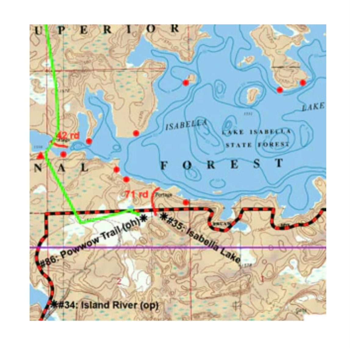 Map #19: Isabella Lake