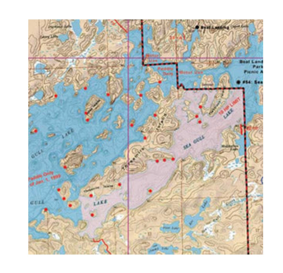 Map #6: Saganaga Lake