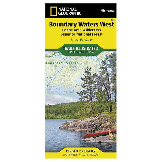 National Geographic - BWCA West Map