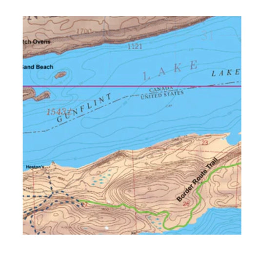 Map #4A: Gunflint Lake