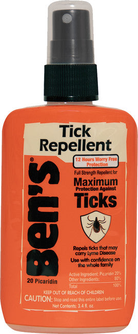 Ben's 20% Picaridin Tick & Insect Repellent 3.4 oz. Carded Pump Spray