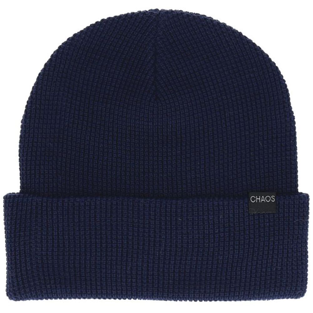 Chaos Eco Repreve Knit Thermal Stitch Cuffed Two Layer Beanie OSFM Royal Blue