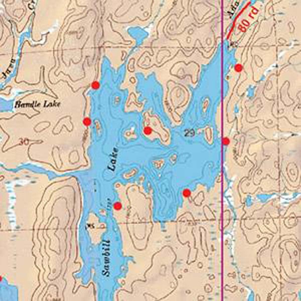 Map #21: Sawbill Lake