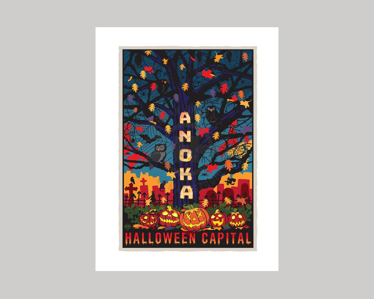 Anoka Halloween Capital of the World || Minnesota Landmark Art Print