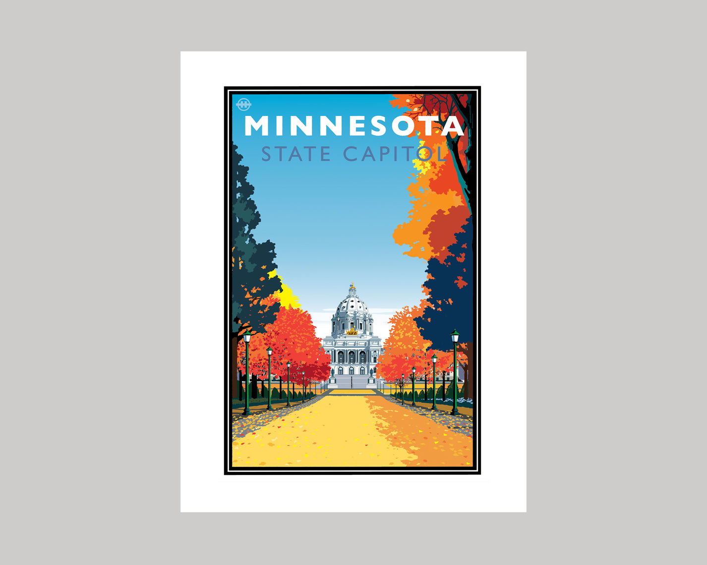 Minnesota State Capitol in the Fall || Minnesota Landmark Art Print