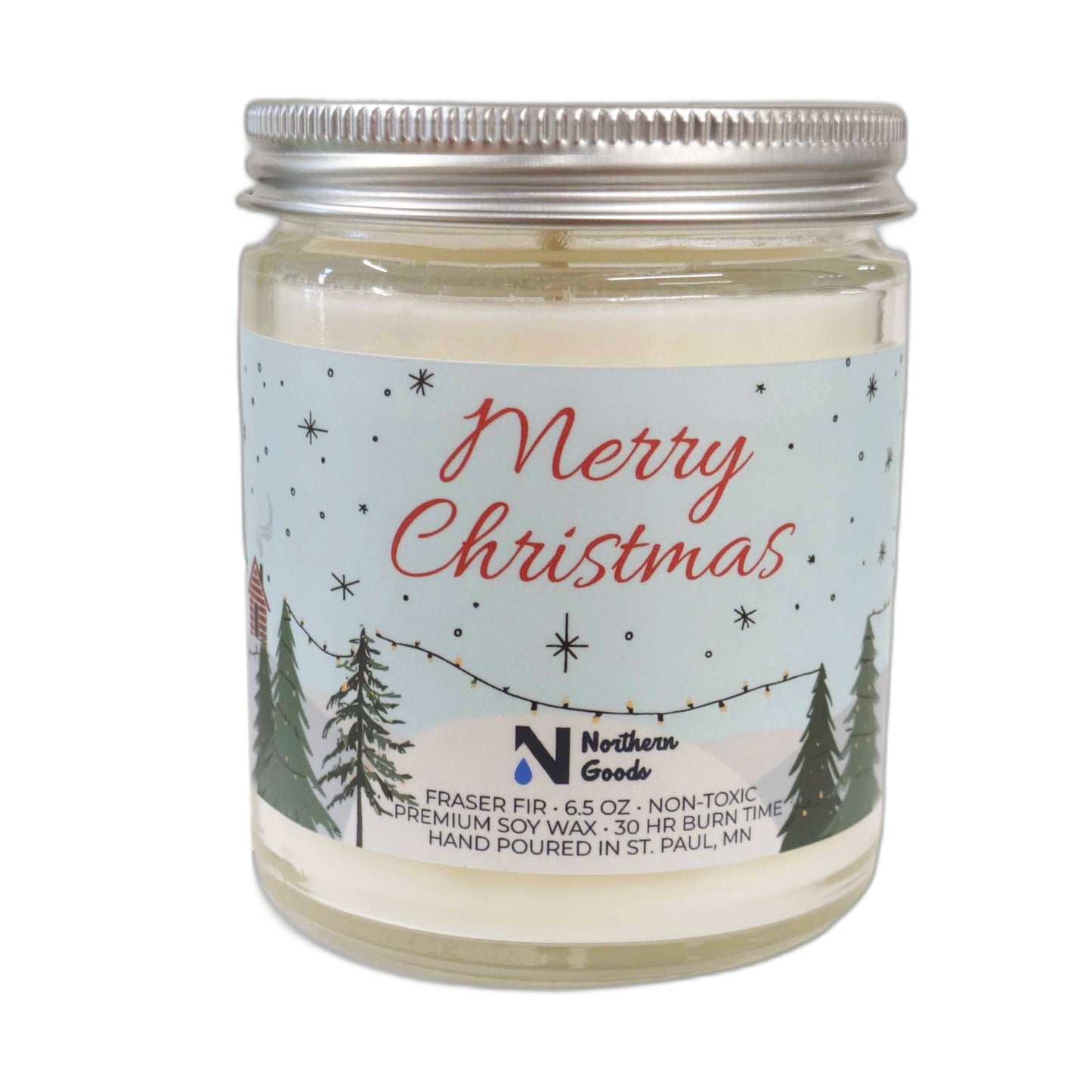 Merry Christmas Travel Candle