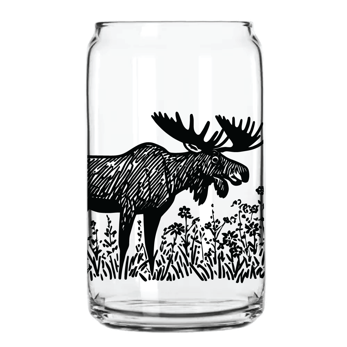 Moose Meadow Can Glass