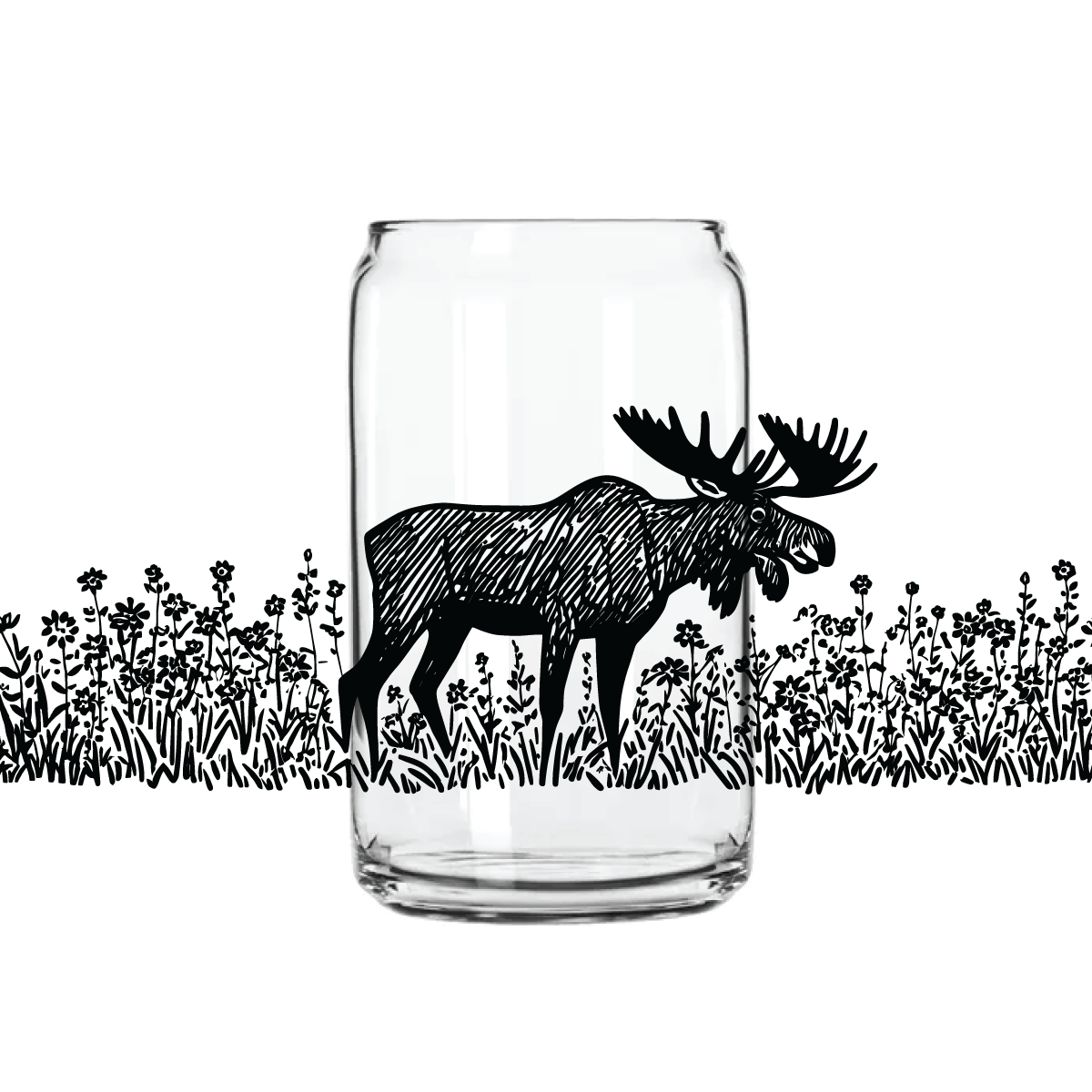 Moose Meadow Can Glass