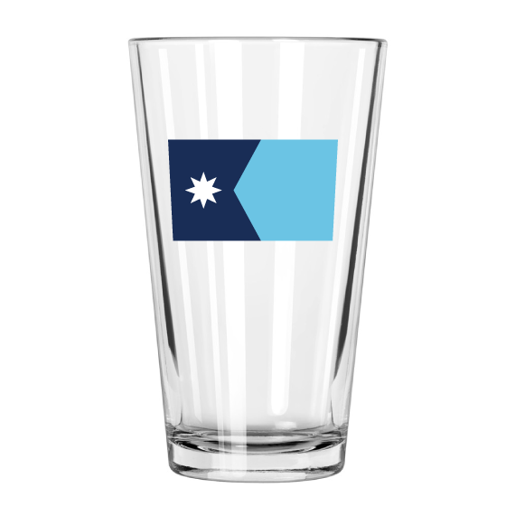 Minnesota Flag Pint Glass || Minnesota Made Gifts