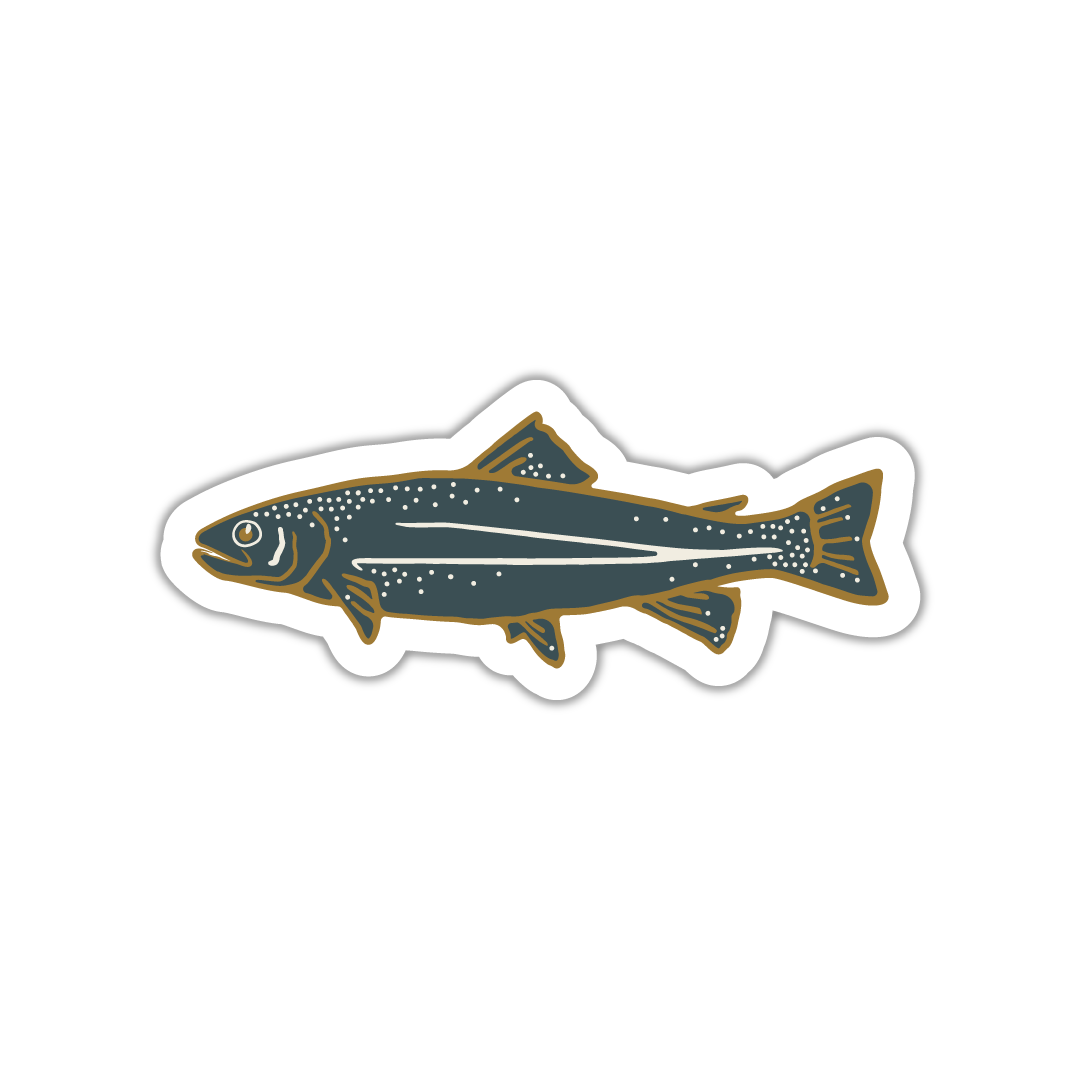 Vintage Trout Sticker