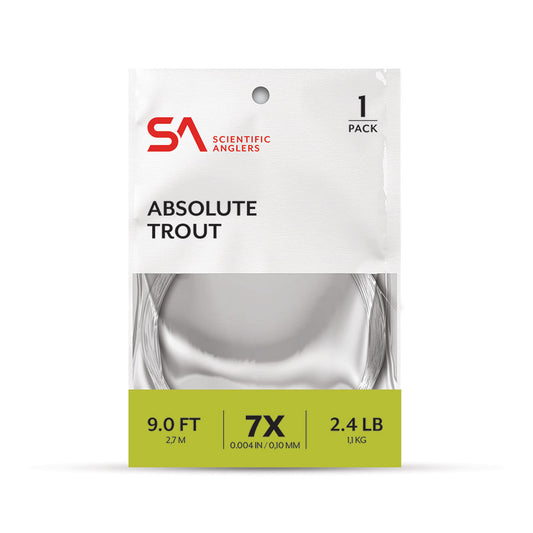 Absolute Trout 1-Pack Freshwater Tapered Leader 9' 3X