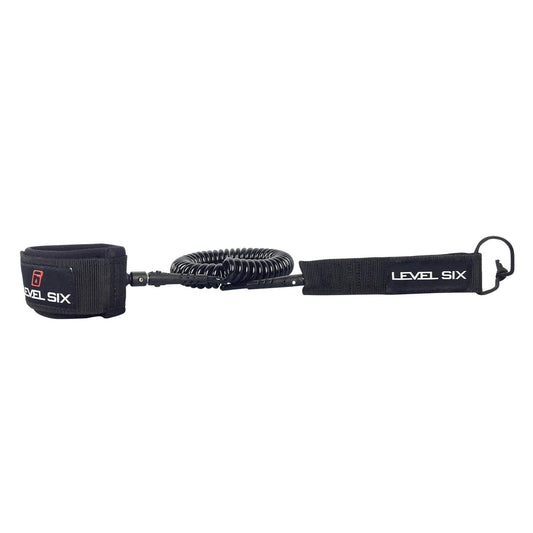 Coiled SUP Ankle Leash Black