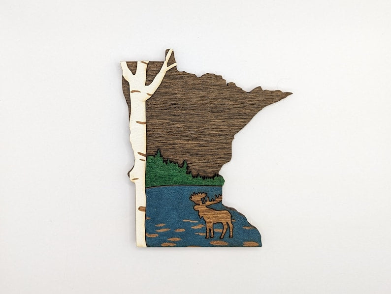 Minnesota Shaped Magnets & Ornaments