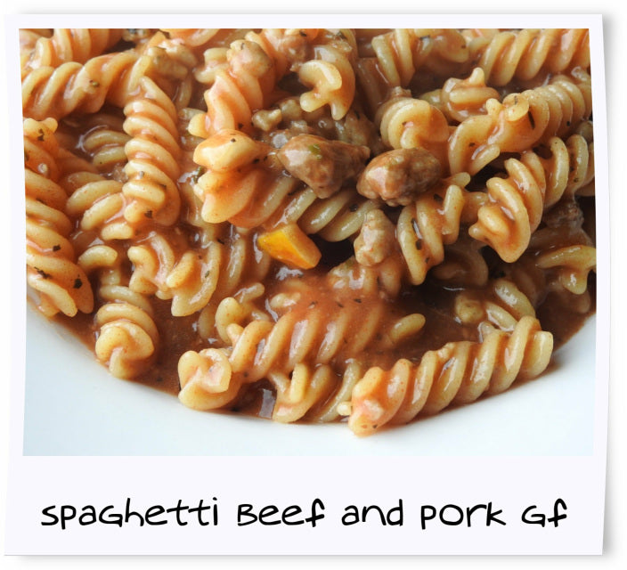 Beef and Pork Spaghetti 1 GF