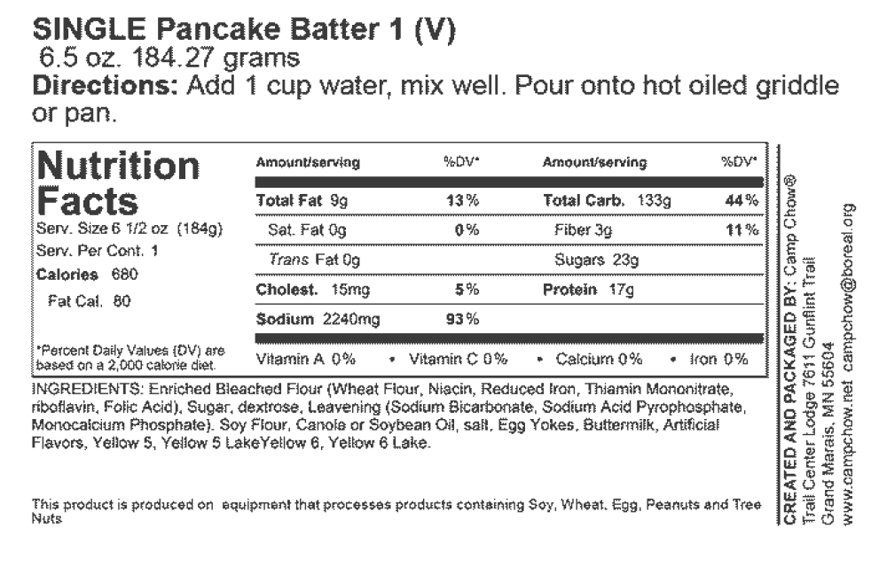 Blueberry Pancake Batter 1