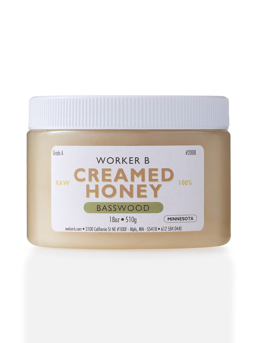 worker b Creamed Basswood Raw Honey