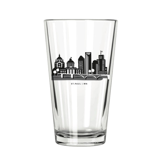 St. Paul Skyline Pint Glass - Northern Glasses Pint Glass
